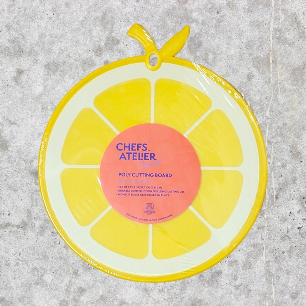 🆕️ Chefs Atelier Lemon Nonslip Polly Cutting Board